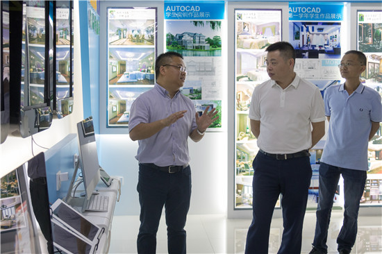  區(qū)人力資源和社會保障局、就業(yè)局領(lǐng)導(dǎo)蒞臨我院視察